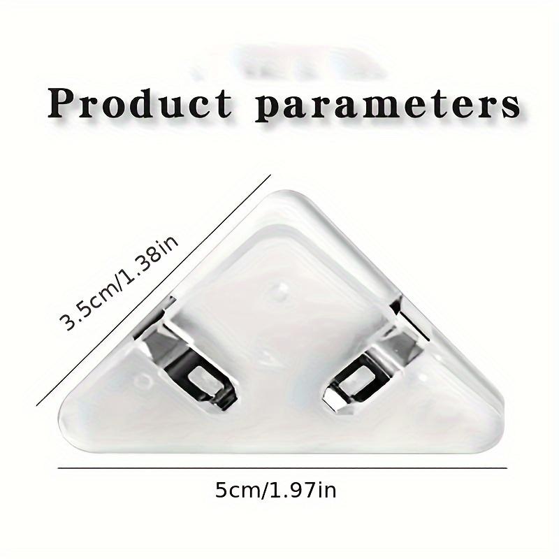 10 יחידות קליפס משולש רב-תכליתי למשרד - מארגן תיקיות פלסטיק מונע גלגול