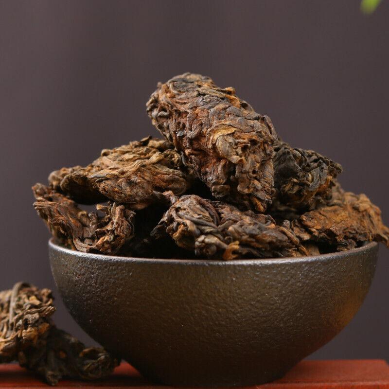 500g Black Tea Puerh Tea,Golden Bud Old Tea Head Menghai Ripe Tea