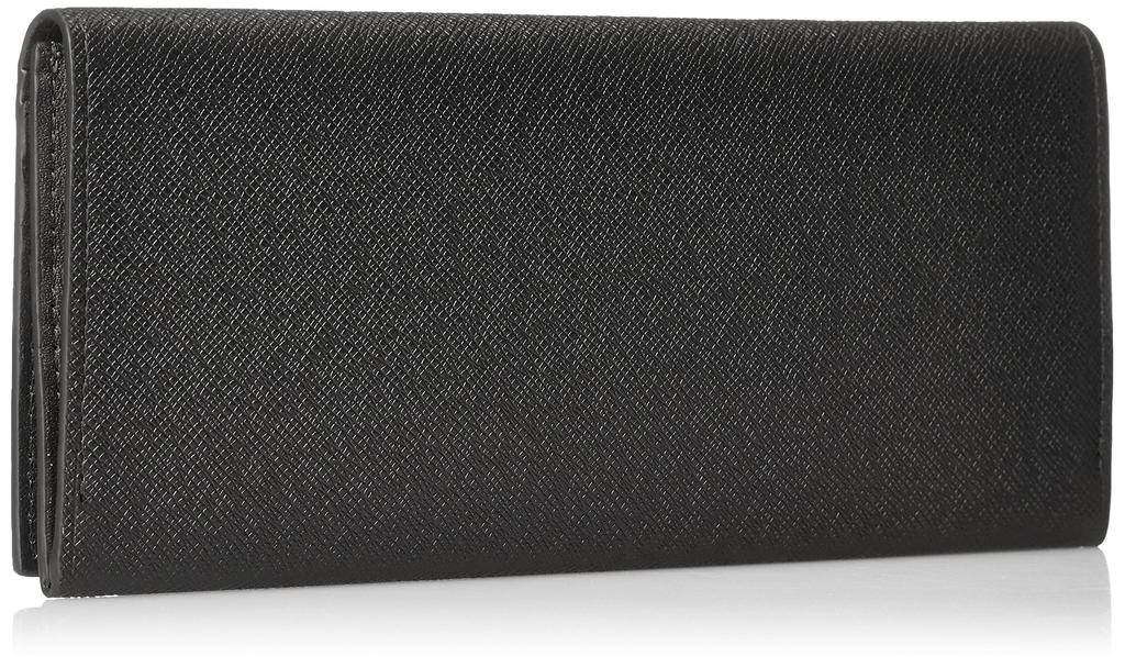 Lanvin Collection Couleur de Vin Bifold Long Wallet JLMW0GT1 Black