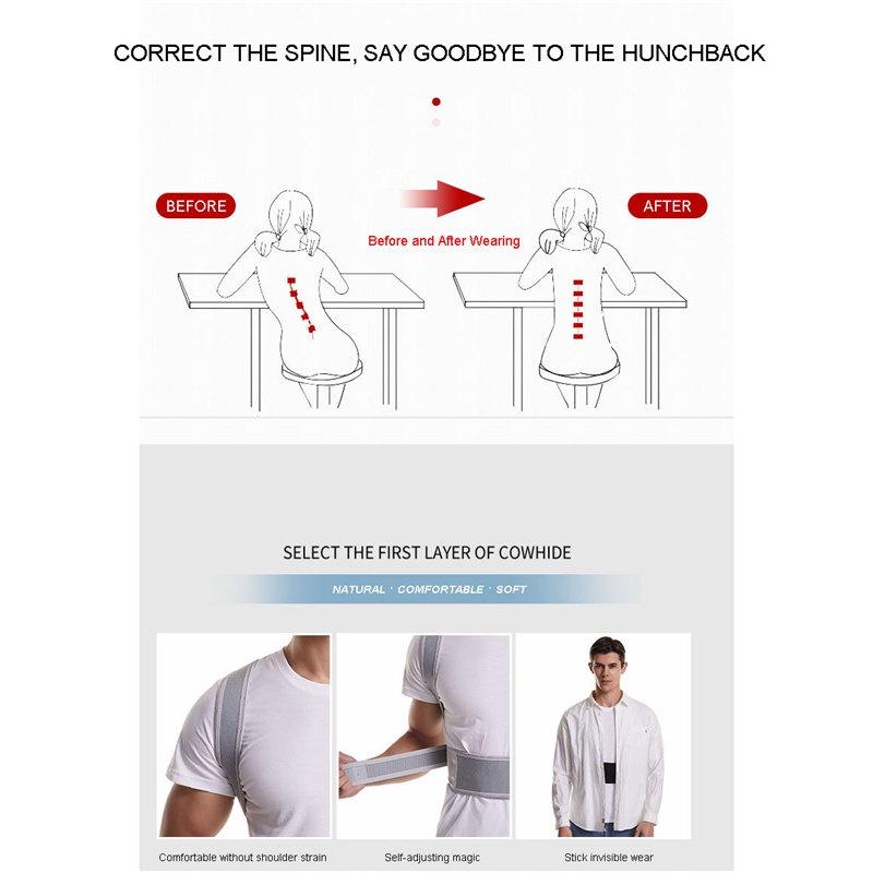 Adjustable Fully Back Shoulder Posture Corrector Belt Clavicle Spine Support Reshape Your Body Home Office Shoulder Neck Brace