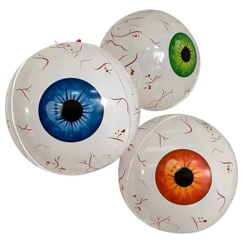 38CM/15Inch Halloween decoration balloon horror 4D inflatable eyeball Halloween theme eyeball party home decoration horror props