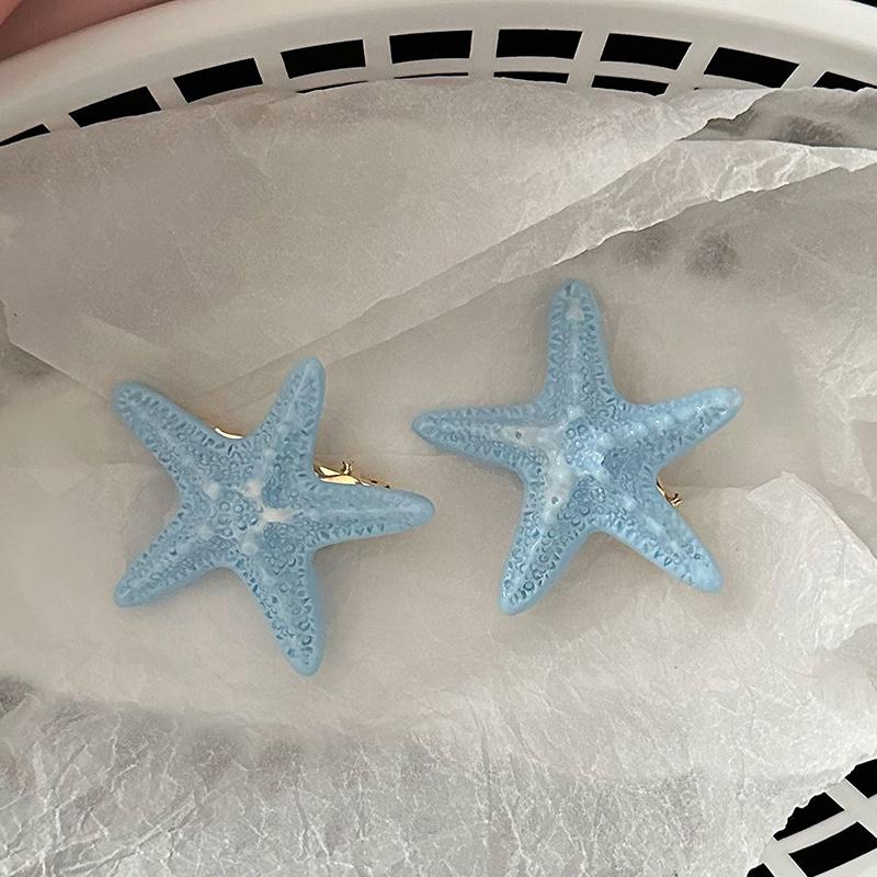 1Pc Hair Diy Accessories Elegant Starfish Star Hair Clips For Ladies Hairpins Summer Beach Holiday Party Barrettes