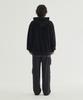 COVERNAT Small Logo Fleece Zip-Up Hoodie Black
