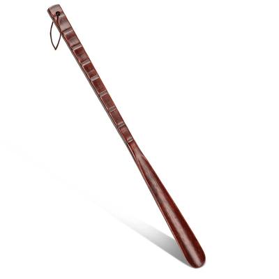 54CM Long Handle Design Shoe Horn Durable Wooden Shoe Horn for Seniors Shoe Lifter Home Use Tools Bamboo Joint Handle Shoe Horn