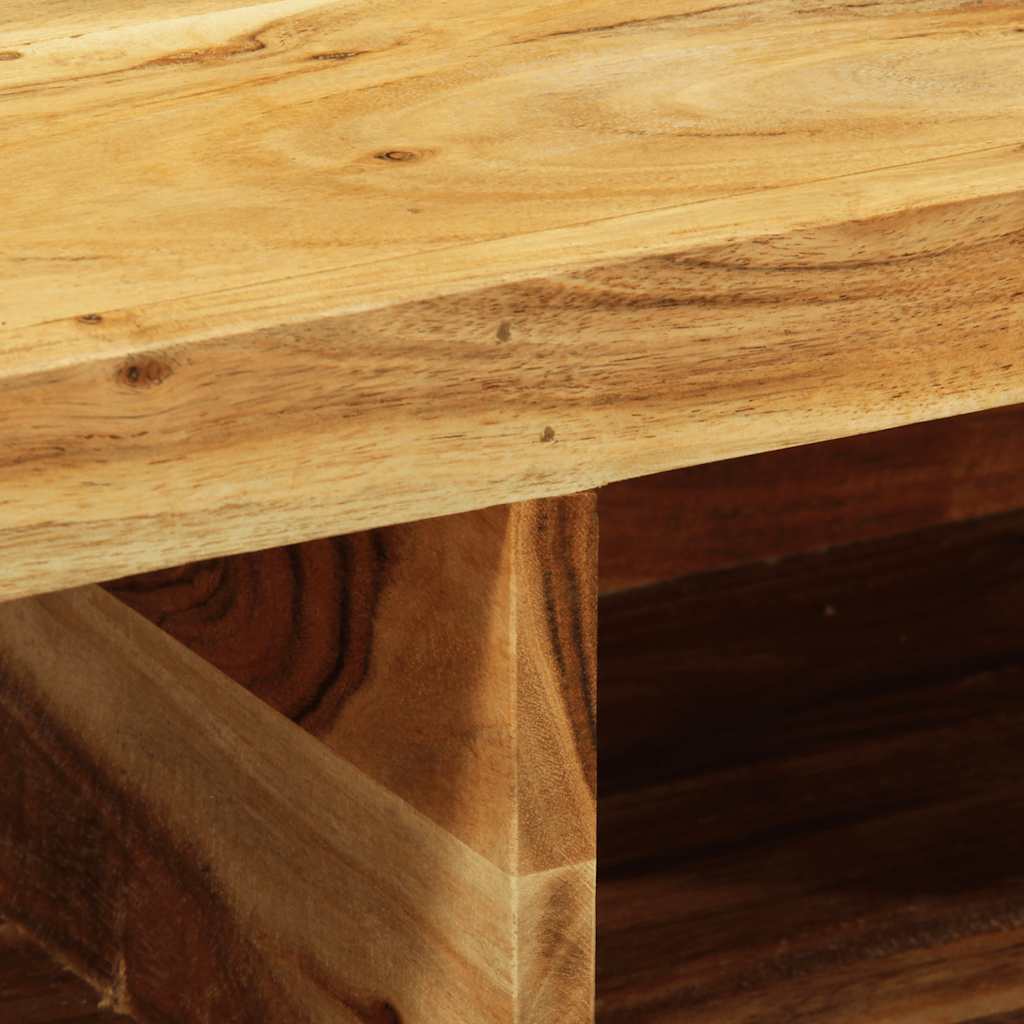 TV Wall Cabinet 60 X 30 X 19 Cm Solid Acacia Wood