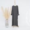 Solid Color Muslim Women's Abaya Dress Set
