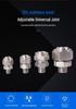 Stainless Steel Adjustable 155 Universal Nozzle Spherical Conical Fan Sprinkler Rain Test Cleaner