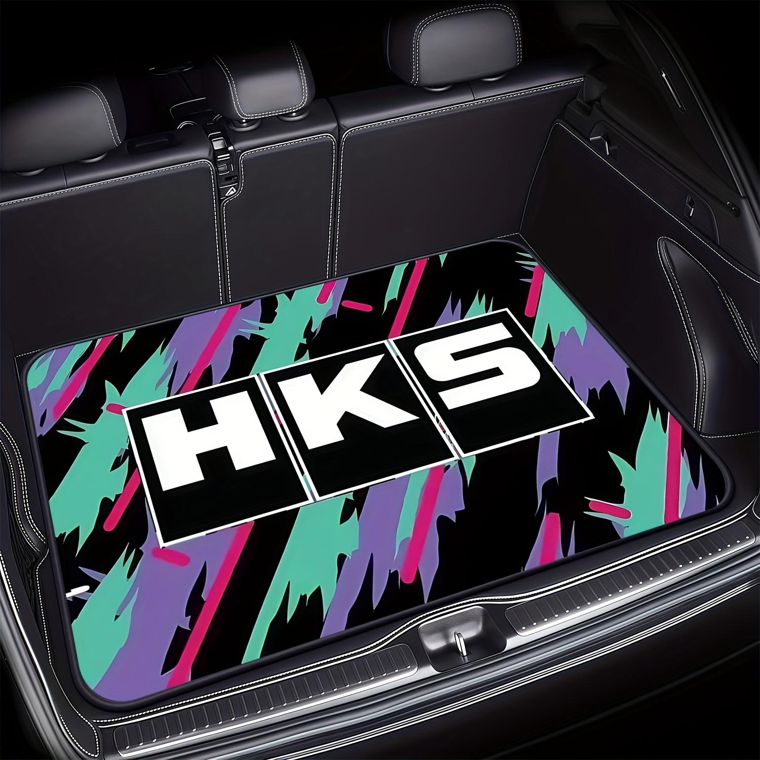 Car Trunk Mat Graffiti HKS Printing Multifunctional Floor Mat Simple Design Outdoor Picnic Mat Home Decoration 40X60CM(1.3X2FT