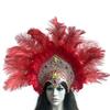 Popular Feathered Hairband Festival Costume Props Headband Samba Headdress Carnivals Party Celebration Props Headpiece