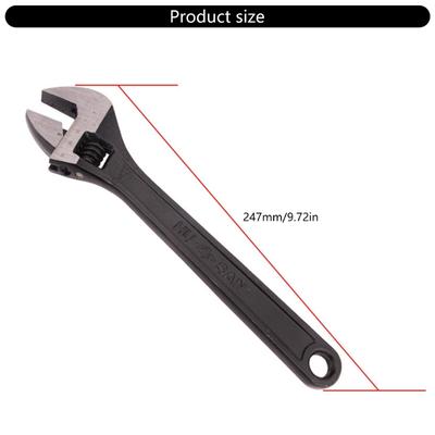 8/10/12inch Standard Adjustable Spanner Monkey Wrench Plumbers Wrench Tool Household Maintenance