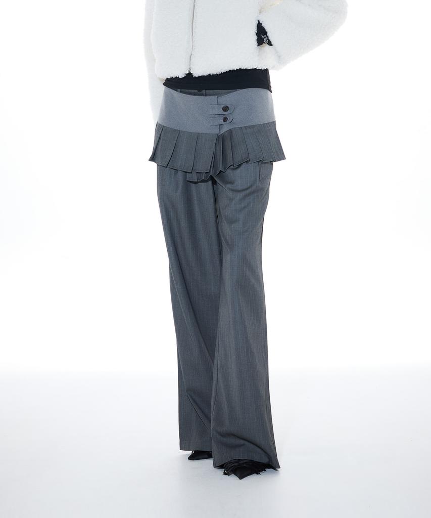 LARTIGENT L14 Pleats Wrap Set (Gray)