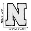 White 7Cm English Letter Embroidery Cloth Sticker Computer Embroidery Label Clothing Accessories Decorative Embroidery Sticker Ironing Stamp