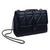 Women'S Quilted Chain Shoulder Bag New Fashion Crossbody Bag With Metal Lock Tassel Pu Leather Messenger Shoulder Bags