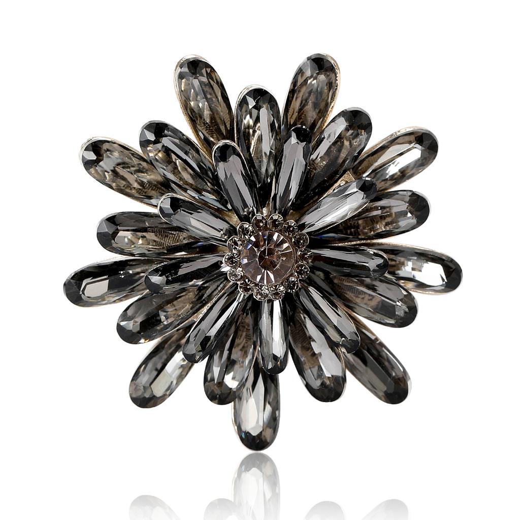 Rhinestones Sunflower Sunflower Brooch Plant Flower Pin Ladies Dress Suit Brooch Ornament Gift