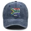 "SOUTH AFRICA" "BOKKE" Flag Printed Baseball Cap , Adjustable Baseball Hat Stylish Slouchy Trendy Leisure Woman's Cap