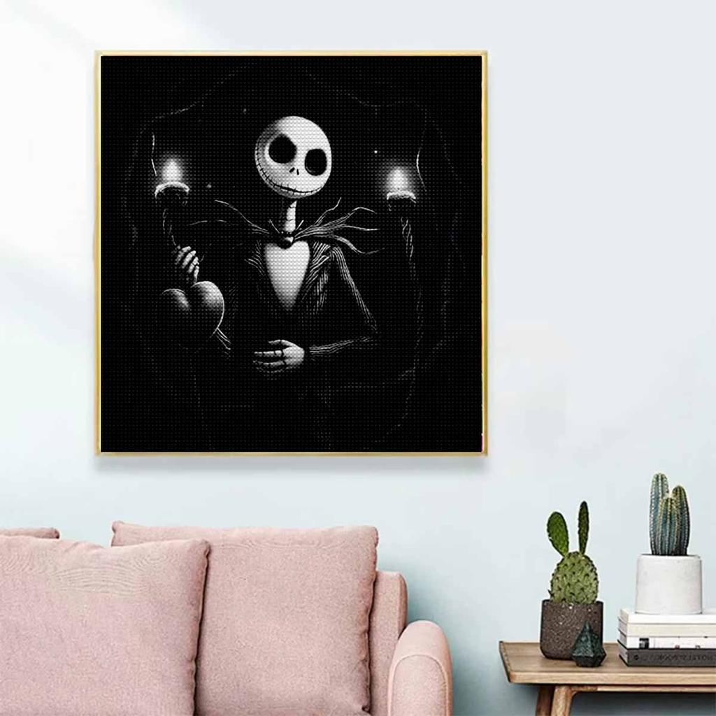 5D DIY Diamond Painting Decorative Skeleton Full Round Drill Scenery Diamond Embroidery Cross Stitch Kits Home Decor Gift