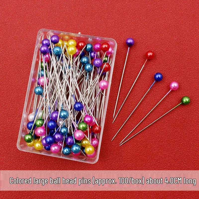 Szpilki z perłową główką do szycia krawieckiego i odzieży