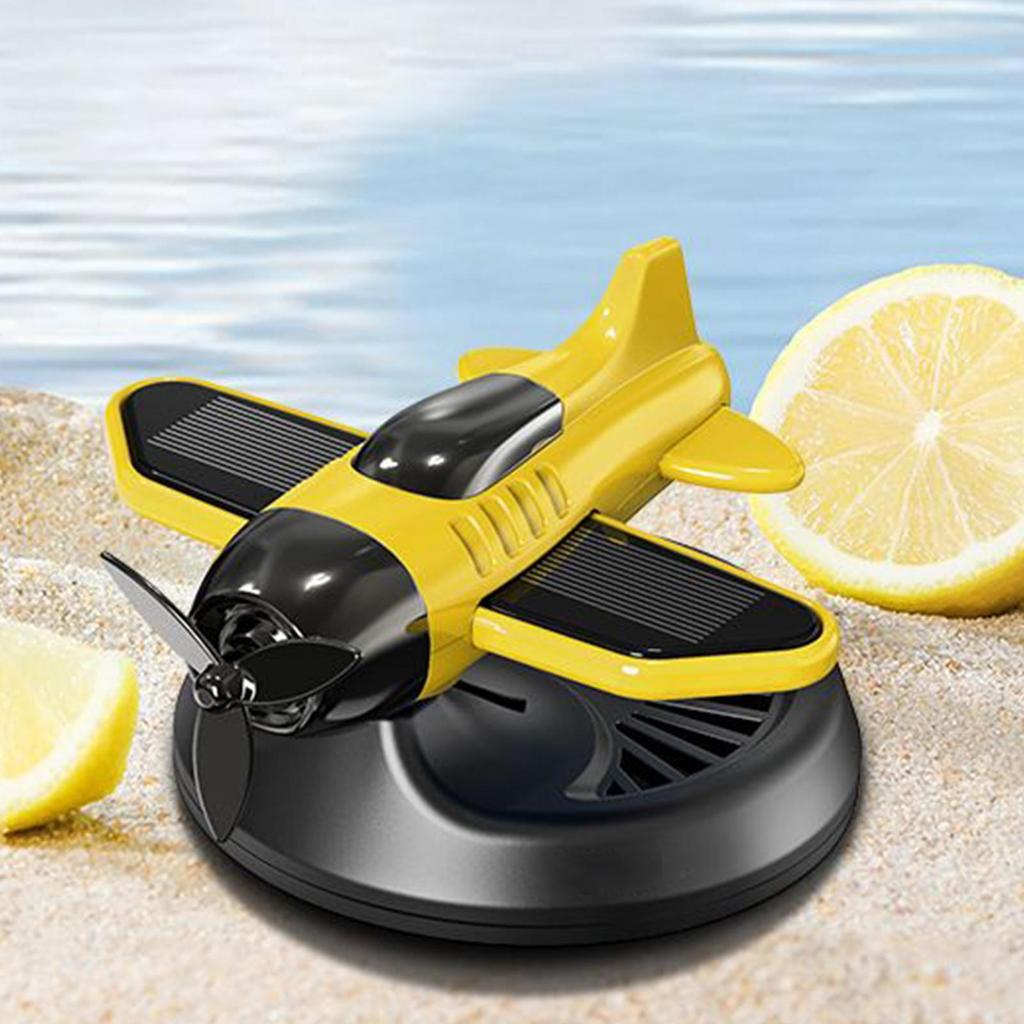 Lufterfrischer Diffusor für Auto Solarbetrieben Rotierende Auto Aromatherapie mit Flugzeugform Langanhaltender Lufterfrischer für Pickup