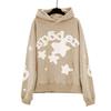 High-Quality 450g Men's Spider Web Foam Print Hoodie - Young Thug Style