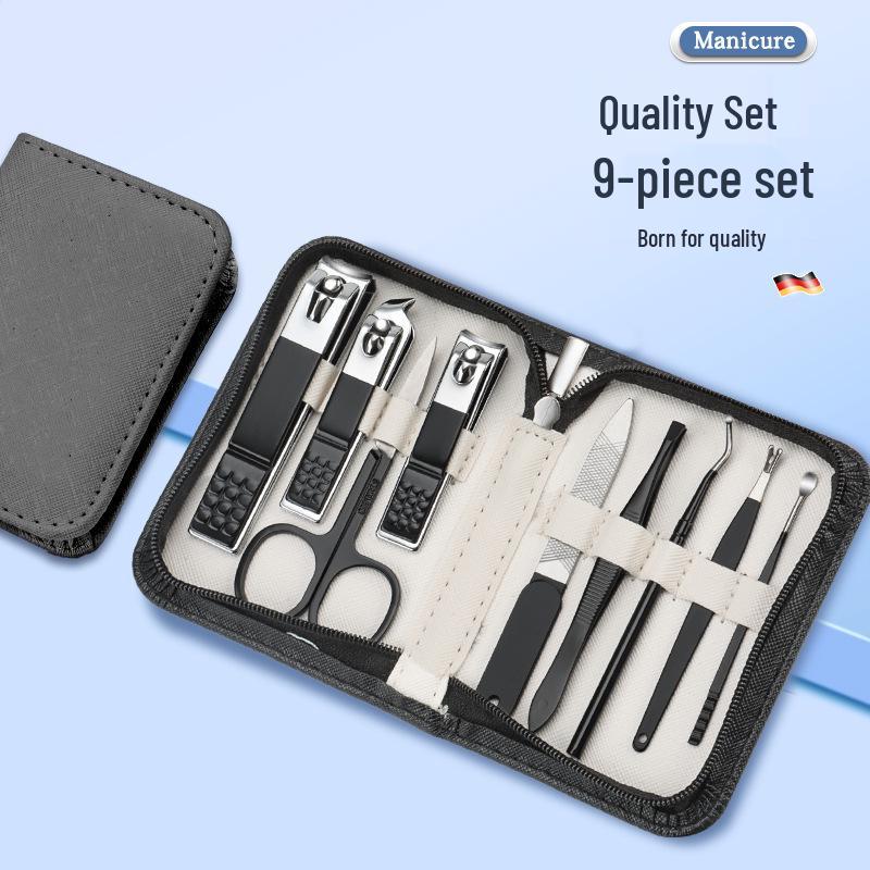 18-Piece Stainless Steel Manicure Nail Clippers and Tools Set with Zipper Case