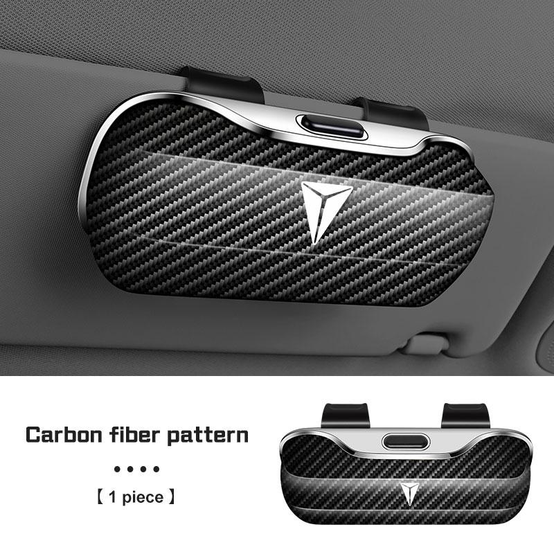 Car Visor Glasses Box Portable For Changan Deepal S7 S07 SL03 S05 G318 S09 Auto Sunglasses Holder Eyeglasses Case Car Accessries