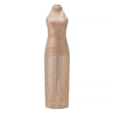 Trendy Europees-Amerikaanse Dames Casual Mesh Halterjurk