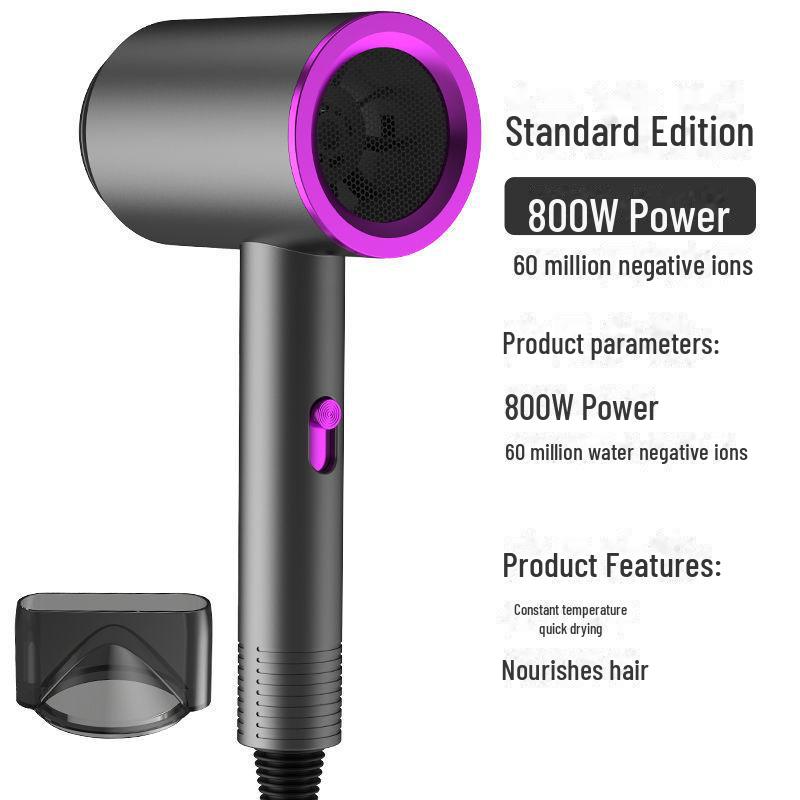 Celebrity Hair Dryer: Powerful Wind, Blue Light, Hot/Cold Dual Temp, Ideal for Home & Student Use