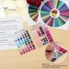 Pocket Color Analysis Card 2Pcs Summer Cards Set, Portable Seasonal Palette Set Card, Acrylic Personal Matching Guide for Outfits & Makeup