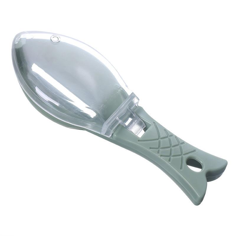 Manual Fish Scale Scraper, Household Fish Scale Scraper, Professional Fish Scale Scraper, Kitchen Fish Slaying and Scale Removal Tool with Lid Scraper