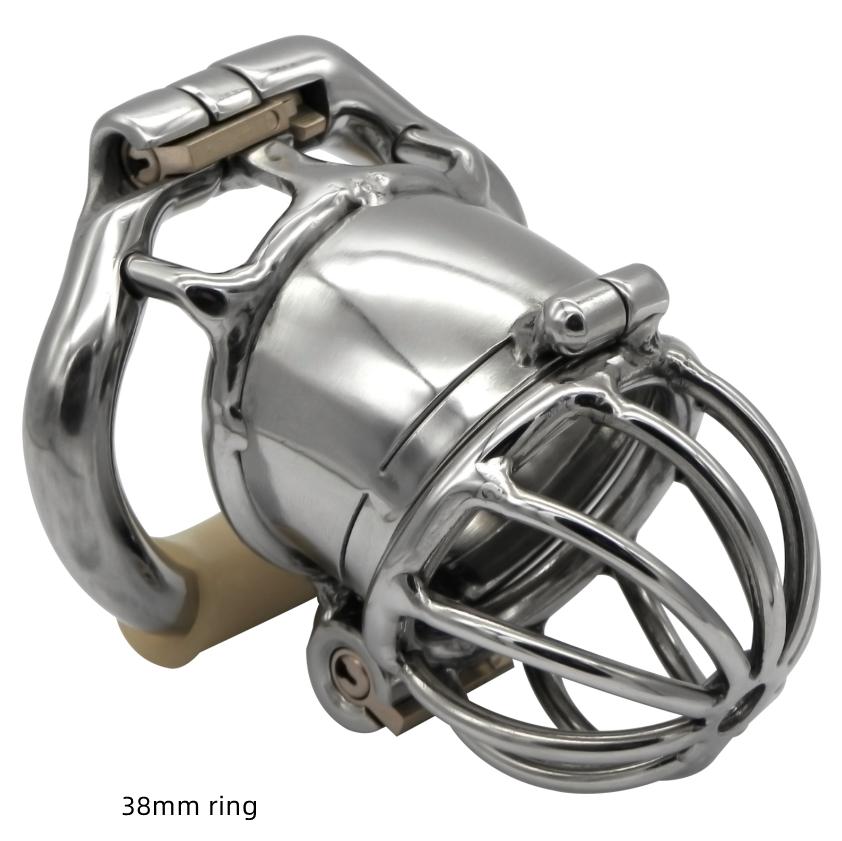 Ergonomic Stainless Steel Stealth Lock Male Chastity Device,Cock Cage,Penis Lock,Cock Ring,Chastity Belt, S076