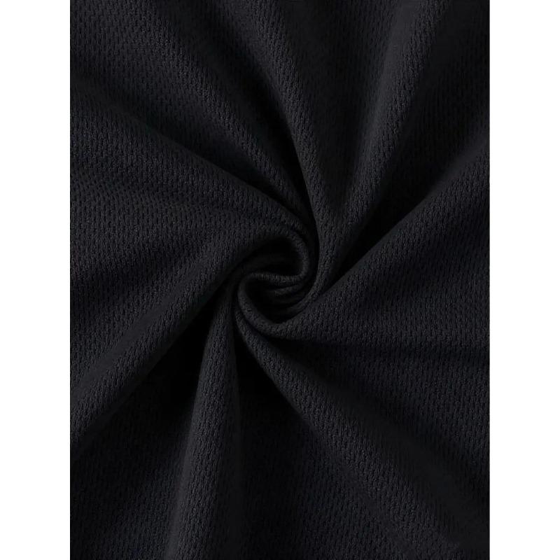 European sizes Boys Clothing T Shirt Youth Black Version Unisex Crew Neck Casual Style Perfect for Summer