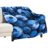 Blueberry Azure Throw Blanket Blankets and Throws Luxury Brand Quilt Soft Big Blankets For Sofas Hair Blankets