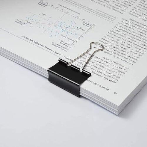 RSINC Paper Binder Clips, Large 32 MM Metal Paper Clips,for Loose Papers (60) B07LDC1T99