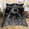 Sun And Moon Duvet Cover Set King Size Purple Liac Dream Catcher Star Bedding Set For Kids Children 2/3pcs Bohemia Quilt Cover