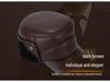 Men's Winter Cowhide Sheepskin Leather Hat - Thick, Warm Lei Feng Style for Middle-aged & Elderly