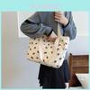 Unique Korean Style Casual Handheld Tote Bag In Cherry Bow Strawberry Colors For Trendy Fall Fashion