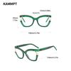 Oversized Cat Eye Women Eyeglasses with Pearls Stylish Blue Light Blocking Spectacles Trendy Multicolor Computer Eyewear