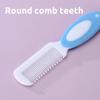 2Pcs/set baby comb brush care set, baby shampoo  soft hair comb to remove fetal ringworm, cleaning brush