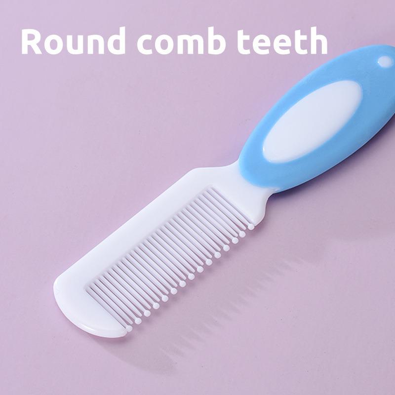 2Pcs/set baby comb brush care set, baby shampoo  soft hair comb to remove fetal ringworm, cleaning brush