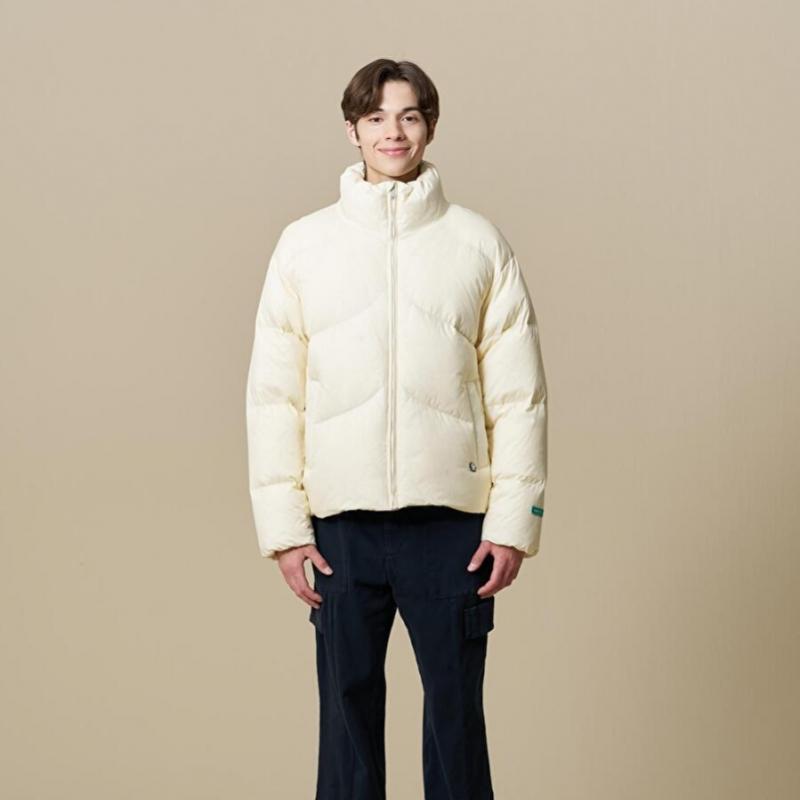 Curve Quilted Puffer Down  Beige  [23fw]