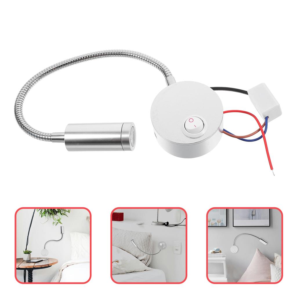 LED Reading Light Home Bedside Lamp Wall Outside Lamps for Flexible Arm Night Stand