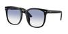 Sunglasses RB4401D Black Gradient Light Blue Lens 57 Ray-Ban Frame/Clear
