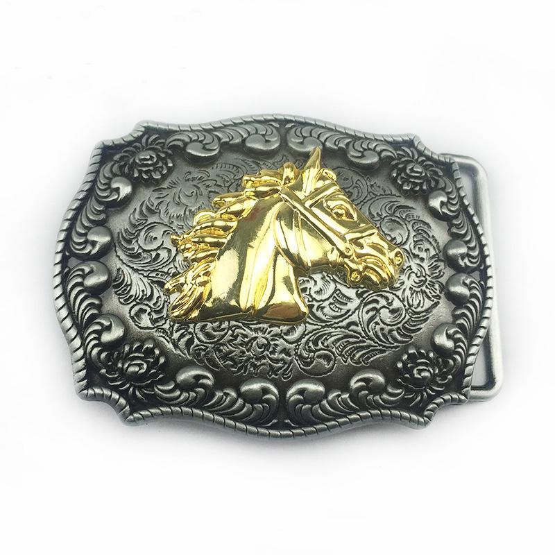 Men s Horse Head Punk Fashion Belt Buckle