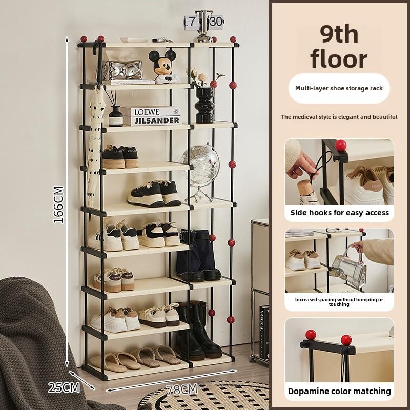 

3/5/7/9-уровневая отдельно стоящая полка для обуви, органайзер для хранения обуви, полка для обуви с сумками для обуви, штабелируемый органайзер для обуви, полка для обуви для прихожей 9 layers