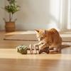 Creative Fish Bone Cat Toy Wooden Teeth Cleaning Stick Feline Tooth Care Tool for Dental Care Feline Toothbrush Alternative
