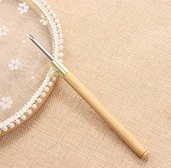 pico Embroidery Punch Needle Set of 3 with Threader Adjustable Handmade Crafts Free Stitch DIY Yarn dot. (2.5mm, 3.5mm, 5.0mm)