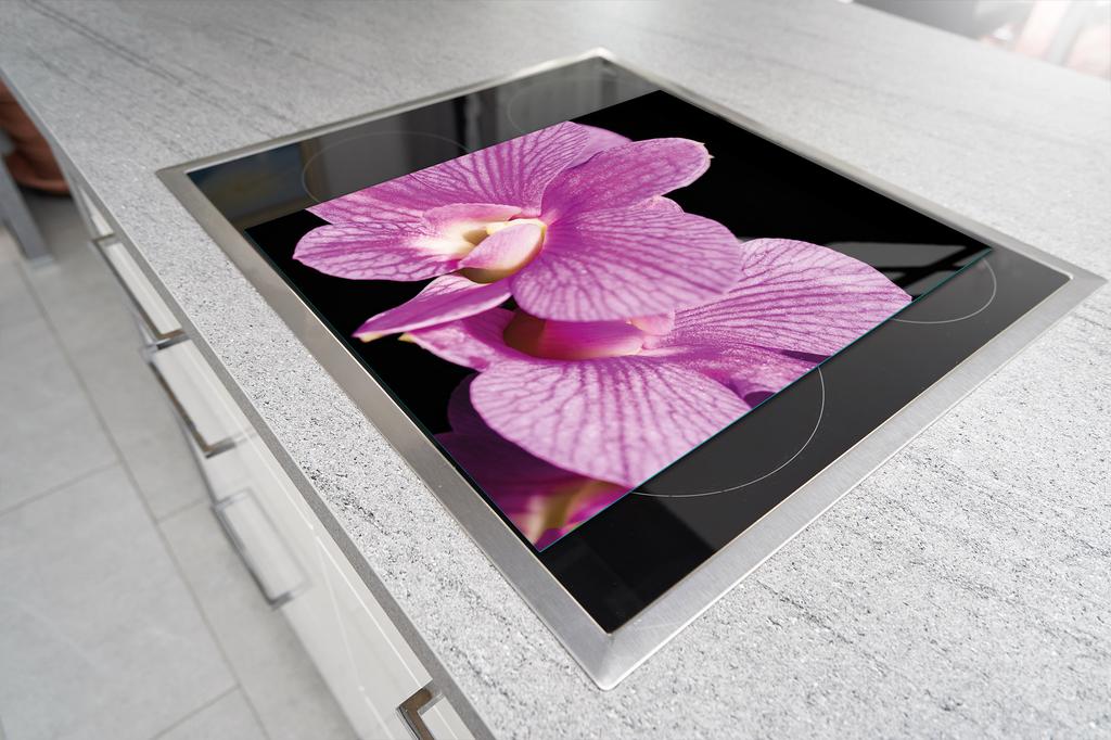 SZKLANA DESKA DO KROJENIA 45x52 ORCHIDEA