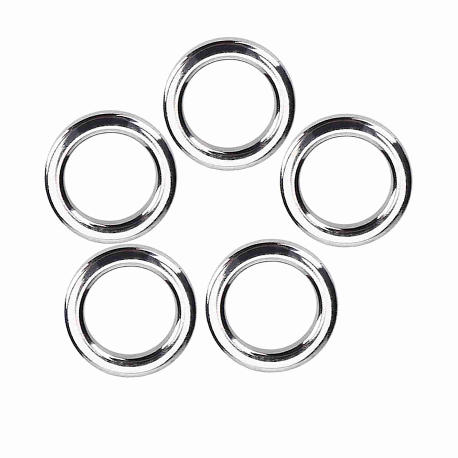 

5 Размеров Набор 50 шт. Кольца заводные из нержавеющей стали для рыбалки, Коннектор для приманки