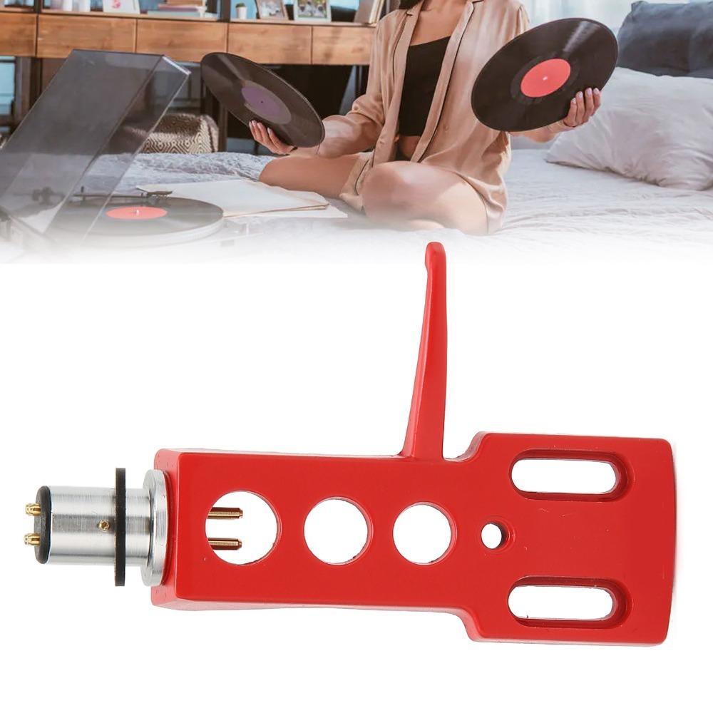 Aluminium Alloy Phonograph Cartridge Holder 4 Connection Wires Record Player Headshell  For DJ Use