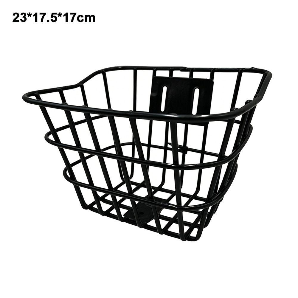 Cesto Posteriore in Metallo per Bicicletta Fissato Durevole Porta Zaino Accessori per Biciclette Pieghevoli per Bambini